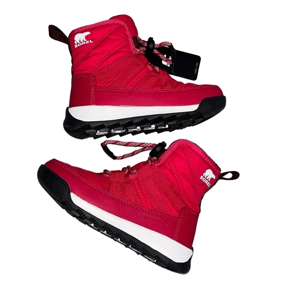 NEW Sorel Fuchsia Whitney II Short Lace Insulated Waterproof Boots size 9